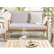 Beliani Conjunto de jardín Madera de acacia PALLANO Cinza Escuro