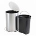 Lata de lixo com um pedal de 5l Branco