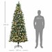 Árvore de Natal PVC e Aço HOMCOM, casa - natal Verde