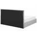 Beliani Cama com armazenamento Veludo LORIENT 197x216 Cinza Claro