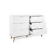 Cómoda dulpa com 3+3 gavetas NORDIC Branco/ Madeira