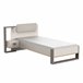 Pacote de cama juvenil com mesa de cabeceira em melamina Camillia Multicor