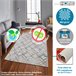 80 x 150 cm de tapete 150x80 Bege