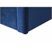 Beliani Cama nido Terciopelo MONTARGIS 91x219 Azul Marino