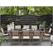 Beliani Conjunto de comedor GROSSETO Cinza