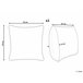 Beliani Almofada decorativa HOYA 45x45 Cinza