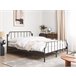 Beliani Cama com estrado Ferro MAURESSAC 164x206 Preto