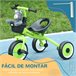 Triciclo para Crianças Metal, EVA, Polipropileno e PE AIYAPLAY Verde