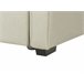Beliani Cama com estrado Poliéster LIBOURNE 184x220 Azul Marino