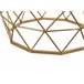 Beliani Mesa de apoio HALSEY 43x43 Dourado