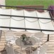 Pérgola de Parede Aço e Poliéster Outsunny 297x297 Cru