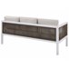 Beliani Conjunto lounge Alumínio BORELLO Branco