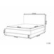Beliani Cama com estrado Veludo BAYONNE 191x212 Azul