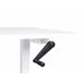 Beliani Secretária ajustável DESTIN III 120x72 Branco