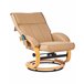 Beliani Cadeira de massagem MAJESTIC Castanho Claro