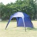 Barendrecht Gazebo de jardim LED com módulo solar 250x250 Azul