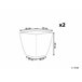 Beliani Conjunto de 2 vasos para plantas ASTRAS 