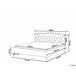 Beliani Cama com estrado Pele sintética METZ 215x189 Branco