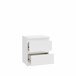 Mesa de cabeceira 2 gavetas NEVADA II Branco