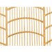 Beliani Cama com estrado Rattan/vime DOMEYROT 147x207 Castanho