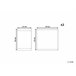 Beliani Cobertura para cadeira de jardim CINE 52x45 Azul/ Verde