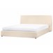 Beliani Cama baú Bouclé LAVAUR 203x220 Bege