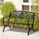 Banco de Jardim Ferro Outsunny 127x60 Preto