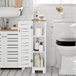 Armário para rolos de papel higiénico SoBuy BZR85-W SoBuy BZR85-W Branco