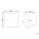 Beliani Almofada decorativa MAYS Branco/ Bege