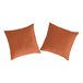 2 Frondas para almofada 100% algodão CASUAL 80x80 Laranja