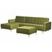 Beliani Sofá-cama Veludo ABERDEEN Verde