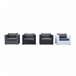 Conjunto de capas de almofadas para mobiliário de jardim Venezia Cinza Escuro