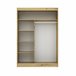 Roupeiro TOUCH II portas deslizantes com espelho 150x215cm Carvalho