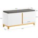 Banco para sapatos com 2 portas FSR117-W SoBuy Branco