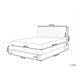 Beliani Cama com estrado Chenille TALENCE 177x218 Bege