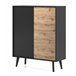 APARADOR WILLOW 104 Preto/ Creme