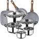 8 peças Bateria de cozinha com jogo de remendo Multicor