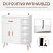 Armário Particle Board HOMCOM, casa - móveis de armazenamento 80 Branco