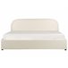 Beliani Cama com armazenamento Bouclé QUILLIEN 192x217 Bege