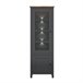 Vitrina de 2 portas com LED Duck Cinza/ Madeira