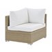 Beliani Conjunto lounge Ratan sintético NOTO Branco/ Bege