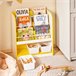 Estante para livros infantis e brinquedos 3 compartimentos KMB108-G SoBuy PT Dourado