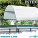 Toldo para piscina tubular com proteção UV + 50 INTEX Branco