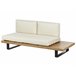 Beliani Conjunto lounge MYKONOS Branco/ Bege