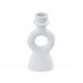 Beliani Candelabro SPARTA Branco/ Bege