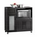Aparador de Cozinha para Microondas com Rodas SoBuy FSB78-W 40 Preto