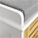 Banco de arrumação com almofadas e 2 cubos FSR23-K-WN SoBuy Natural/ Branco
