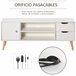 Armário de TV Particle Board HOMCOM 120 Branco
