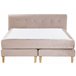Beliani Cama continental Terciopelo MARQUISE 171x213 Cinza