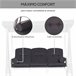 Banco Baloiço de Jardim Metal e Poliéster Outsunny Preto